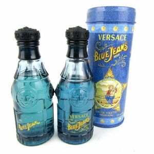 ヴェルサーチ 香水 ブルージーンズ オードトワレ EDT 残半量以上 2点セット まとめて フレグランス メンズ VERSACE