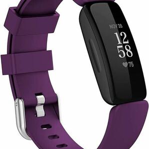 2308170☆ Gransho コンパチブル Fitbit Inspire2 時計ベルト 時計バンド スポーツバンド ソフト シリコーン 製 交換ベルトの画像6