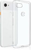 2304212☆ Google Pixel 3a 透明全面保護ケース ソフトケースTPU シリコン ケース 落下防止 超薄型 防指紋（ 透明）_画像1