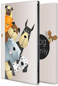 2312271☆ iitrust iPad Mini 第6世代 ケース 手帳型 8.3 インチ スタンド機能 カード収納 耐衝撃 高級PUレザー 全面保護 軽量 犬の群れ
