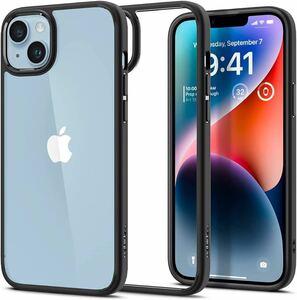 2317165 Spigen iPhone14Plus ケース 衝撃吸収 耐衝撃 ストラップホール付き 米軍MIL規格取得 黄変なし TPU バンパーケース 2重構造