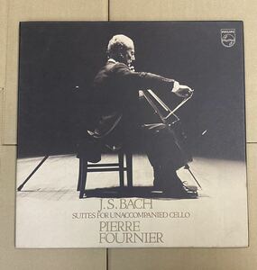 PIERRE FOURNIER J.S.BACH SUITES FOR UNACCOMPANIED PHILIPS 25PC-166-68 Japan 3LP／1698