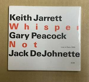 キース・ジャレット・トリオ KEITH JARRETT / ウィスパー・ノット WHISPER NOT／2CD／2302