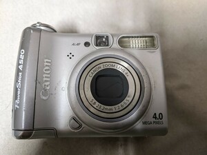 H1890 Canon PowerShot A520 PC1106 コンパクトデジタルカメラ 小型デジカメ/キャノン 簡易動作確認OK 動作品 現状品 送料無料 少難あり