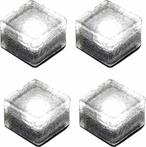 Tablolive solar light embedded type garden light sun light panel charge outdoors high luminance waterproof automatic lighting 4 piece set white / lamp color 