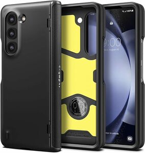 Spigen Galaxy Z Fold5 ケース [ SC-55D | SCG22 ] フルカバー 2重構造 [TPU+PC] ワイヤレス充電 スリム・アーマー Pro ACS06211 ブラック