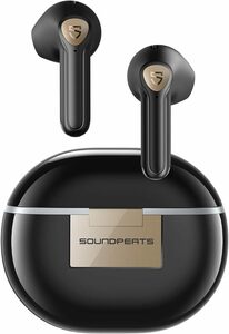 SOUNDPEATS Air3 Deluxe HS ワイヤレスイヤホン Bluetooth 5.2 ハイレゾ対応/LDAC　サウンドピーツ インナーイヤー型 ミッドナイトブラック