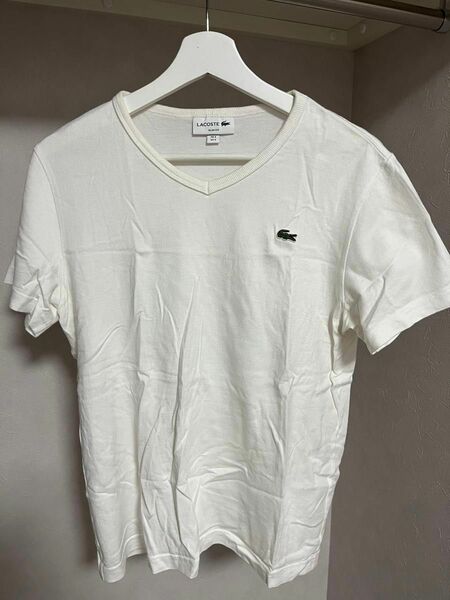 LACOSTE ラコステ　ワニ　 Tシャツ　 半袖　ホワイト　白　FR3 US5