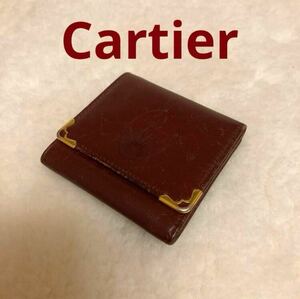 ☆ Cartier ☆ カルティエ 本革 レザー コインケース 小銭入れ
