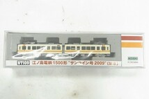 B295-J10-3878 MODEMO モデモ NT109 江ノ島電鉄 1500形 サンライン号2009 M車 Nゲージ 鉄道模型 現状品①_画像1