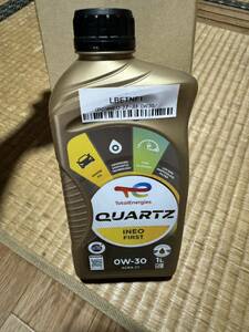  new goods unopened engine oil 0W-30 LBETNF1 1L total energies quartz ineo first First engine for oil Energie zru yellowtail can tsu