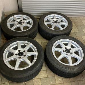 BRIDESTON BLIZZAK VRX2ブリヂストン ブリザック 205/55R16 アルミホイール付き 4本セット ベンツ W246 B180の画像1