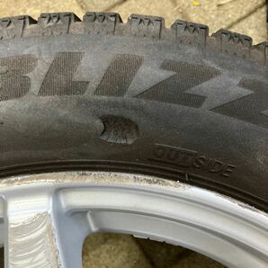 BRIDESTON BLIZZAK VRX2ブリヂストン ブリザック 205/55R16 アルミホイール付き 4本セット ベンツ W246 B180の画像9