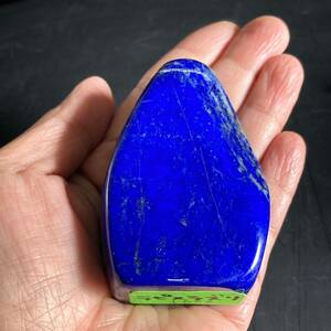 ラピスラズリ 原石 約160g 誕生石 鑑賞石 自然石 天然石 鉱物 インテリア 濃青 鮮青