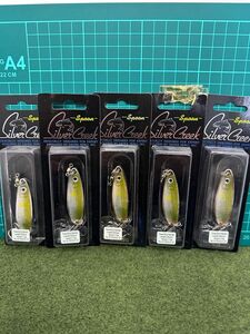 NO.3140 オールドスプーン　ダイワシルバークリーク　スプーン10g シルバー2点 ゴールド3点 未開封品5点セット