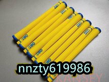 10 ピース/セット no1 黄色と青ゴルフグリップYELLOW AND BLUE_画像1