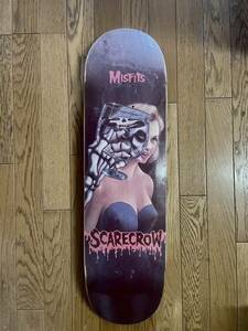 SCARECROW SKATEBOARD DECK [MISFITS DIE MY DARLING] 8.5インチ　2001年デットストック　スケボー　未使用