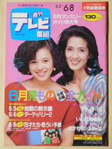 週刊テレビ番組/TV情報誌 昭和59年 1984年 桜田淳子 宮崎美子 いしだあゆみ 昭和レトロ 雑誌 テレビガイド 少年隊 おかわりシスターズ_画像1