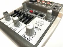 BEHRINGER ベリンガー 302USB analog mixer アナログミキサー mic マイク line ライン USB コンパクト 配信 ライバー 一部音出しOK 即有り_画像4