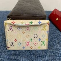 1円 ルイヴィトン LV PRADA GUCCI長財布 財布 キーケース マルチカラー カードケース レディース ブランドまとめて プラダ グッチ 現状_画像7