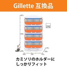 ジレット フュージョン 替刃 8個 髭剃り カミソリ プログライド 5枚刃 互換_画像4