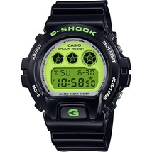 送料無料★特価 新品 カシオ正規保証付き★G-SHOCK DW-6900RCS-1JF CRAZY COLORS 2024 ブラック x グリーン 20気圧防水 メンズ腕時計_画像1