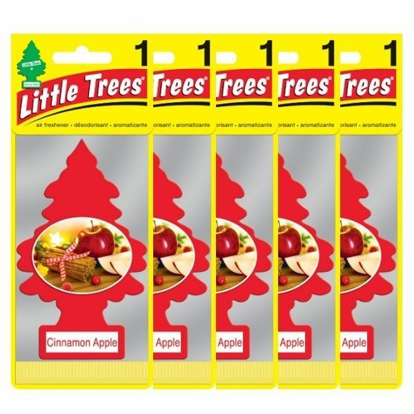 Little Trees リトルツリー エアフレッシュナーシナモンアップル Cinnamon Apple 5枚セット 芳香剤