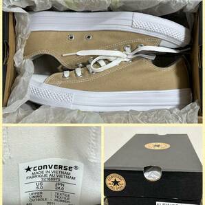 【完売品】新品 超軽量 コンバース オールスター スニーカー ライト CONVERSE AS LIGHT OX ベージュ サイズ:US5.0(JPN24.0㎝)の画像6