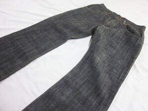 бесплатная доставка!! EDWIN Edwin 505DX 55851 Roo z flair s Rav черный Denim брюки джинсы 31 мужской W примерно 78CM сделано в Японии 