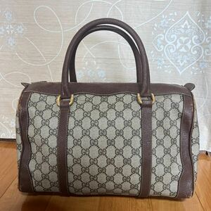 GUCCI グッチ ミニボストンバッグ オールドグッチ GGキャンバス0027618 24