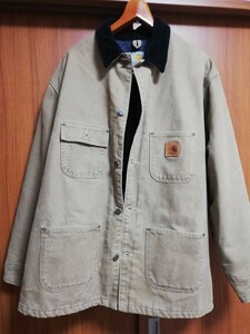 【入手困難】CARHARTT カバーオール XL 人気 カーハート チョアコート ダック ジャケット VINTAGE ダック地★超美品