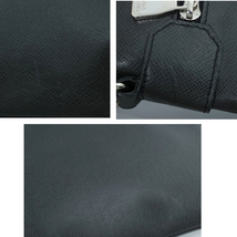 【極美品】Louis Vuitton タイガ サシャ ショルダーバッグ アルドワーズ 黒 ブラック 鞄 斜め掛け TAIGA BAG メンズ レディース M32712_画像9