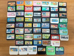 1円スタート！　ファミコン　ソフト　60本まとめ　ダブりなし　FC　バットマン　無頼ファイター　ロックマン4　ワイワイワールド