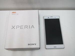 スマホ祭 au エクスペリア Z3 SOL26 ホワイト 判定〇 中古品 自宅保管品 通電確認 初期化済 SONY XPERIA