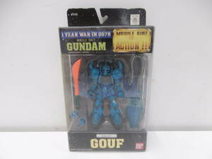 玩具祭 BANDAI バンダイ モビルスーツ ガンダム グフ MS-07 フィギュア MOBILE SUIT GUNDAM GOUF ブルー系 汚れ有 中古品 長期保管品