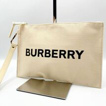 1円【新品未使用】BURBERRY バーバリー クラッチバッグ セカンドバッグ ポーチ ハンドバッグ キャンバス 希少 ビジネス レディース メンズ_画像1