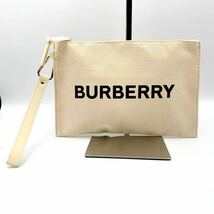 1円【新品未使用】BURBERRY バーバリー クラッチバッグ セカンドバッグ ポーチ ハンドバッグ キャンバス 希少 ビジネス レディース メンズ_画像4