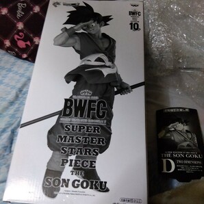 アミューズメント一番くじ BWFC SMSP 孫悟空 D賞 二次元彩色 新品未開封 半券あり。THE SON GOKU 一番くじ バイバイ悟空 の画像3