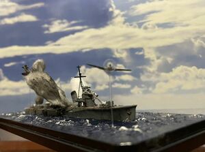 完成品 1/700白露型駆逐艦 ジオラマ