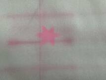 ■T3414■ポリエステル■白地にピンク　格子に紅葉柄　長襦袢　未使用反物　一反_画像3