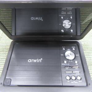 1円スタート/展示未使用/arwin/10.1インチ ポータブル DVDプレーヤー/3電源対応/画像 音楽 映画 DVD/充電コードレス/車載用バッグ付/の画像4