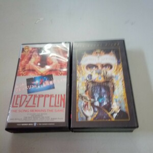 レッドツェッペリン狂熱のライブ Led Zeppelin ビデオ VHS ツェッペリン ペイジ プラント　マイケルジャクソン　ビデオ　美品　⑮