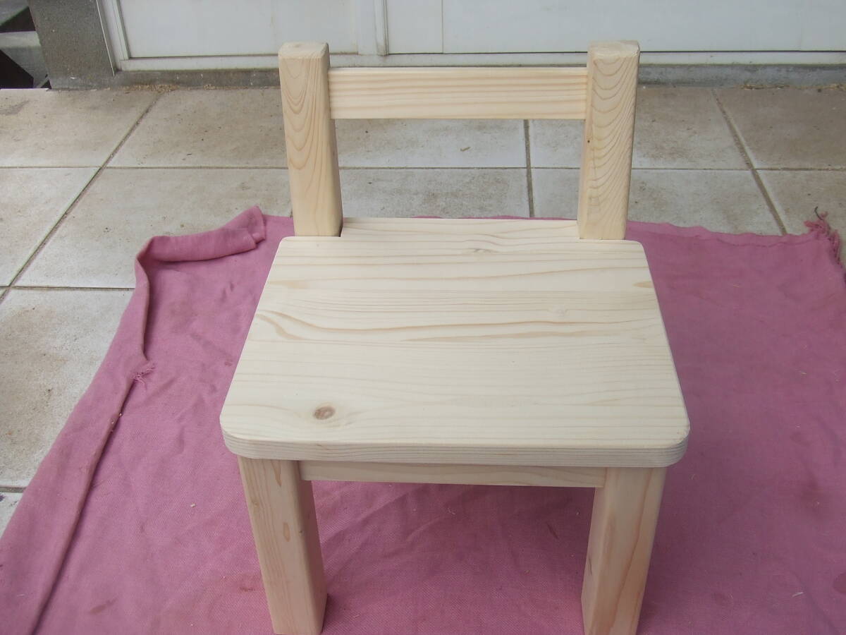 Kinderstuhl, Typ Schulstuhl, SPF weißes Holz, unbemalter Kinderstuhl, handgemachte Werke, Möbel, Stuhl, Stuhl, Stuhl