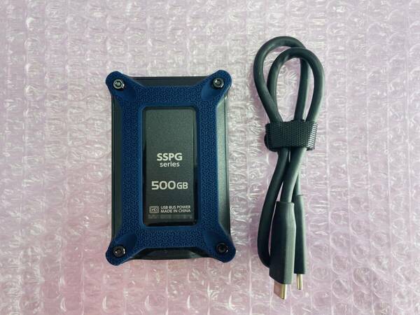 #800063 IO DATA 外付けSSD 500GB SSPG-USCシリーズ SSPG-USC500NV (USB 3.1 Gen 2／USB 3.1 Gen 1（USB 3.0）／USB 2.0 Type-C /500GB)