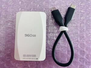#800066 IO DATA 外付けSSD 960GB SSPV-USCシリーズ SSPV-USC960G (USB 3.2 Gen 2（USB 3.1）Type-C コネクター /960GB)