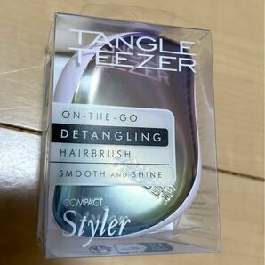 タングルティーザー TANGLE TEEZER コンパクトスタイラー　ヘアブラシ　新品未使用　マットレインボークローム　虹