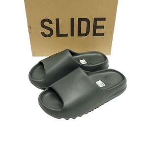 WC646 未使用 adidas アディダス YEEZY YZY SLIDE イージー スライド サンダル 26.5cm US8 ダークオニキス グレー ID5103 /80