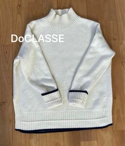 【DoCLASSE】イタリア糸・カシミヤ混ハイネックセーター