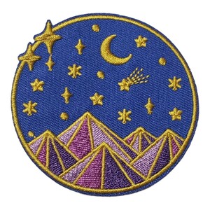 Y-9【 アイロンワッペン 】 刺繍ワッペン アップリケ リメイク 山 マウンテン MOUNTAIN アウトドア patch パッチ アウトドア ワッペン