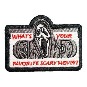 H-66【 アイロンワッペン 】 刺繍ワッペン アップリケ リメイク ホラー horror アイロンワッペン ワッペン patch パッチ wappen 素材